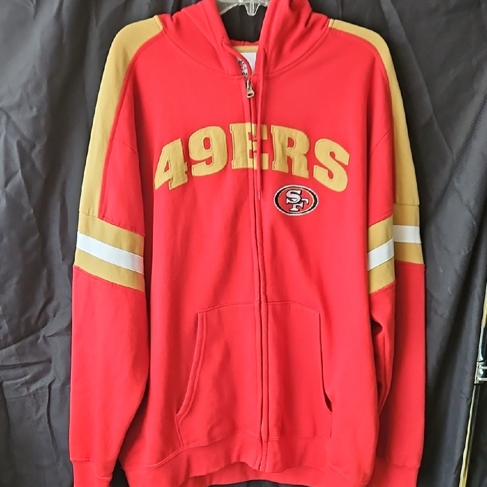 Vintage San‎ Francisco 49ers Red and Gold Hoodie with Logo
